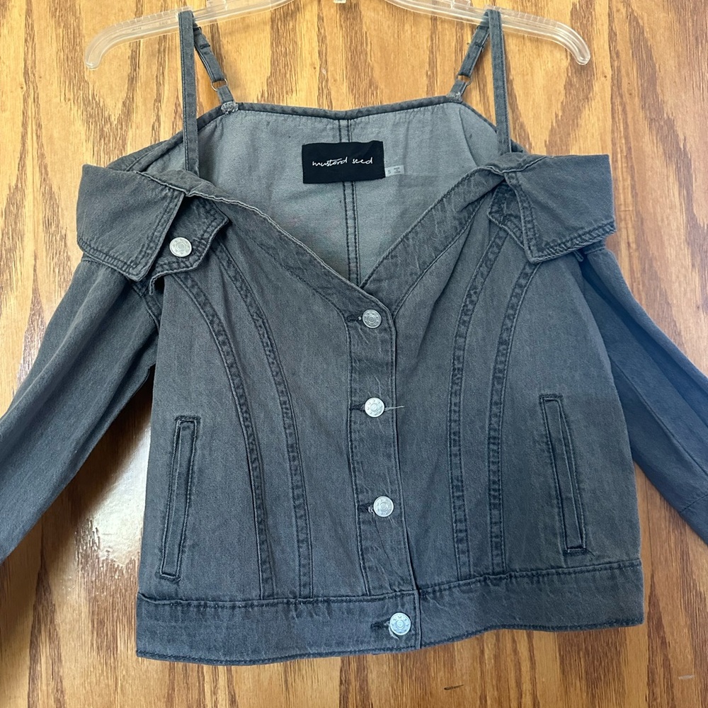 Women's Gray Denim Jacket